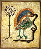 DebLesherOwl-peacock-rugs